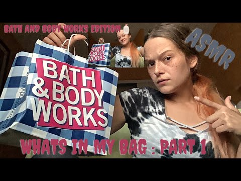 ASMR little shopping 🛍 haul from bath and body works !! whispered asmr