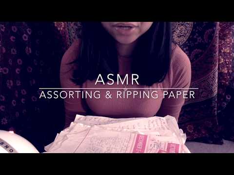 ASMR Satisfying Ripping Paper sounds and more Part 6