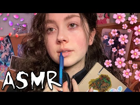 ASMR | The Awkward Girl in the Back of the Class Flirts with You ( pen noms, personal attention + )