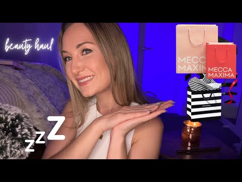 ASMR Sephora & Mecca Sale Haul | Gentle Whispers & Long Nail Tapping