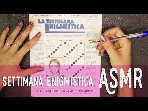 ASMR ita - 📝 Passione SETTIMANA ENIGMISTICA?? (Whispering)