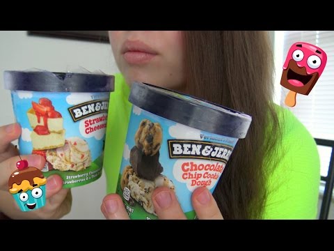 ASMR I Eating Sounds I Ben and Jerrys Ice Cream