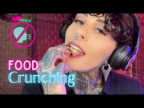 ASMR NO Talking Food Crunching Sounds- Chewing Noises while Eating