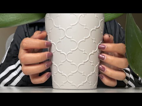 ASMR Running back of nails over textured items, Nail Tapping | Laura’s Custom Video