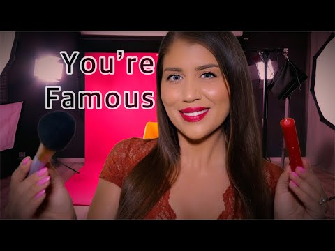 ASMR RP | You're Famous! I Do Your Makeup 🇮🇹 (Italian Accent)