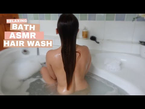 ASMR - Washing Hair - Relaxing Water Sounds and lots of Soapy Bubbles!