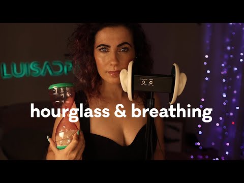 ASMR | Hourglass Sounds & Breathing & Kisses