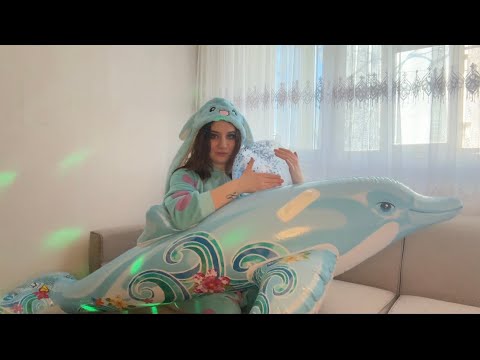 ASMR | Playing With PoolToys | Inflatable Dolphin And Beachball | Best Spit Painting 🐬💖