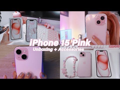 ASMR Unboxing iPhone 15 Plus Pink in 2023