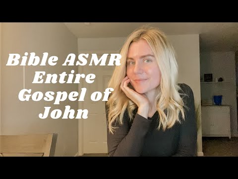 Bible Reading for Sleep ~ Entire Gospel of John ~ Christian ASMR