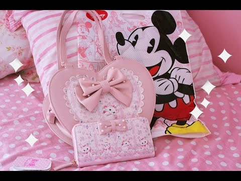Sharing my Disney Japan Marie Purse&Wallet (ASMR soft spoken & bag crinkles)