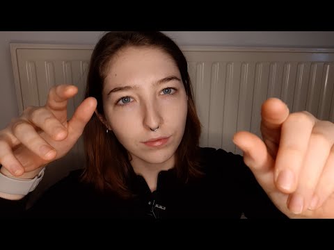 ASMR for sleep | plucking & scratching negative energy, guided breathing & "follow the light"