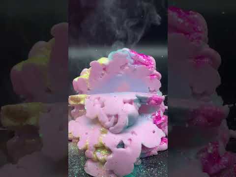 Hot-knife glitter foam ASMR