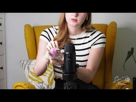 ASMR | Tapping plastic bottle with fake acrylic nails (no talking)