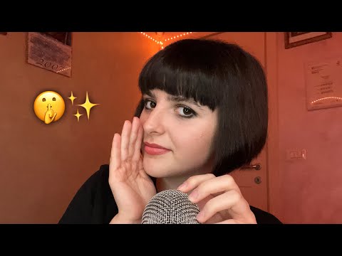 ASMR Inaudible Whispering & Mic Scratching🤫✨🎙 (close up & clicky, cupped whispers)