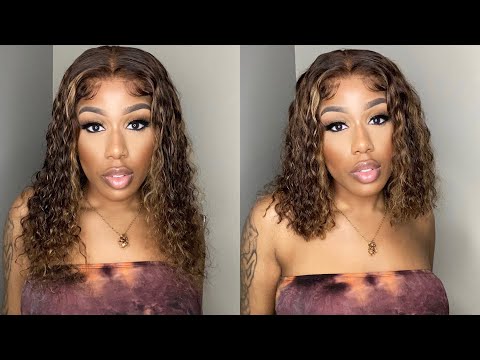ASMR | I Cut This Highlighted Closure Wig Into the Perfect Bob | Ft. BLY Hair