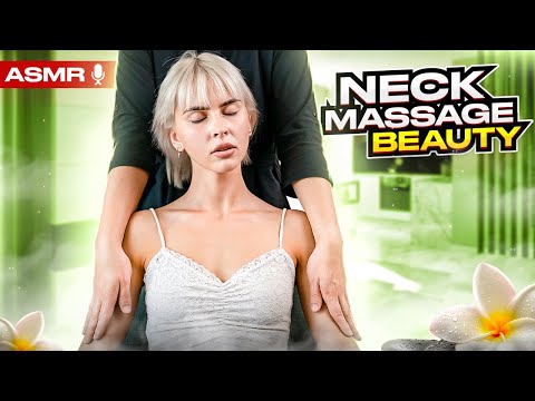 ASMR HEAD AND NECK MASSAGE FOR PRETY BLONDE