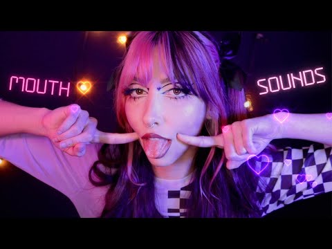 Trippy ASMR Mouth Sounds 👅 🍭👄 Lollipop with delay