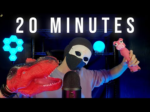 20 MINUTES OF YOUR FAVORITE ASMR TRIGGERS (Mouth Sounds, Tapping, Dinosaur and More!)