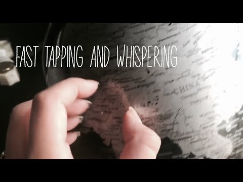 asmr | fast tapping and whispering