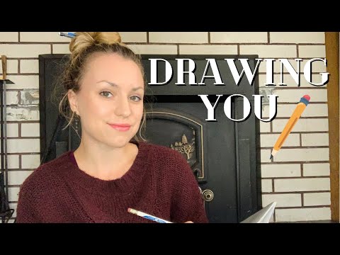SKETCHING YOU ASMR ✏️ UP CLOSE Drawing You ASMR ✨ ASMR Art Student | Drawing You Roleplay ASMR