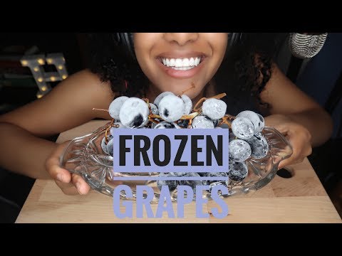 ASMR FRUIT | Frozen Grapes | CRUNCHY EATING SOUNDS | No Talking (Subscriber Request)
