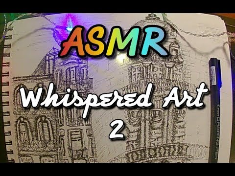 ASMR WHISPERS: Showing you my sketch pad 2 📝📓 | Whispered Ramble + Binaural Paper Sounds