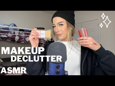 ASMR ✨ makeup declutter (emotional)