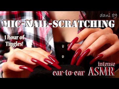 🎧 ear-to-ear ASMR ❤️ intense MIC-scratching sound! ✶ soooo tingly!👂 ↬ always with my long nails ↫ 👀