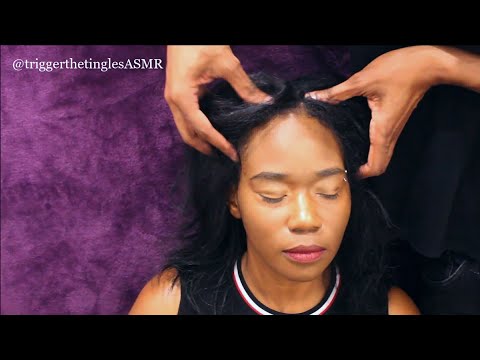 Scalp Massage with Oil & Frantic Hair Tease ASMR