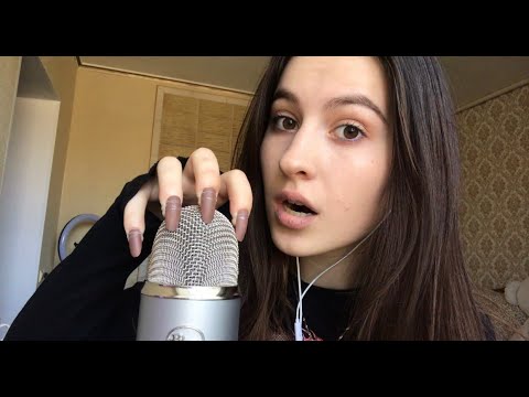 Asmr  I  Fast and aggressive tapping & scratching on the microphone  I  No talking