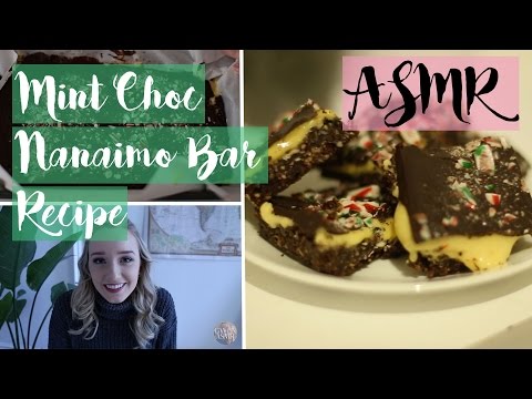 ASMR Mint Chocolate Nanaimo Bar Recipe (Vegan) | GwenGwiz