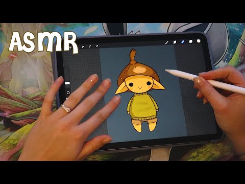 ASMR Forest Elf Drawing ✏️ Scratchy Sounds & Pencil Tapping
