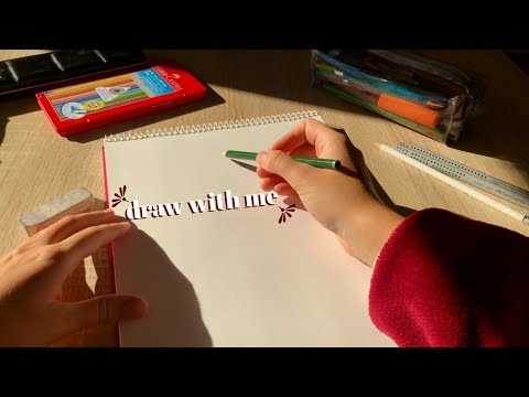 [ASMR] draw with me 🧑‍🎨 Silent vlog (german/deutsch)