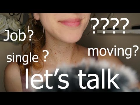 ASMR-let's get personal! Whispering/gum chewing and mic brushing