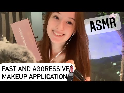 ASMR Fast And Aggressive😴Applying Your Makeup!💋💄