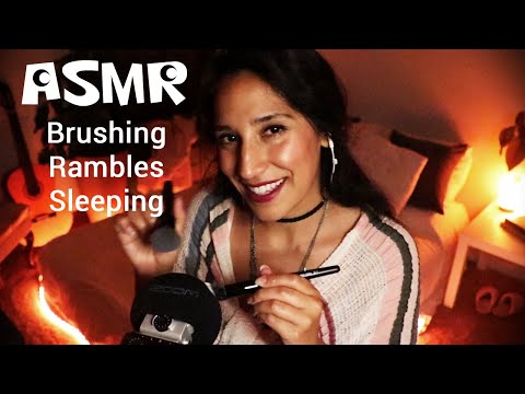 ASMR Brushing Rambles as You fall asleep | Soft Spoken | Shh