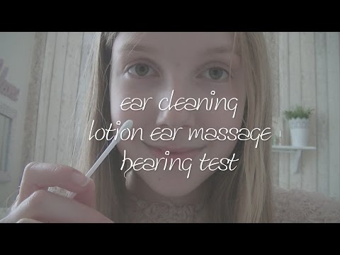 ASMR RP: ear cleaning~lotion ear massage~hearing test