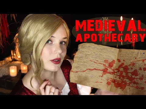 COZY Medieval Apothecary Shop Roleplay 🔥 Fire Burning, Boiling Sounds 🔥 Soft Spoken Binaural HD ASMR
