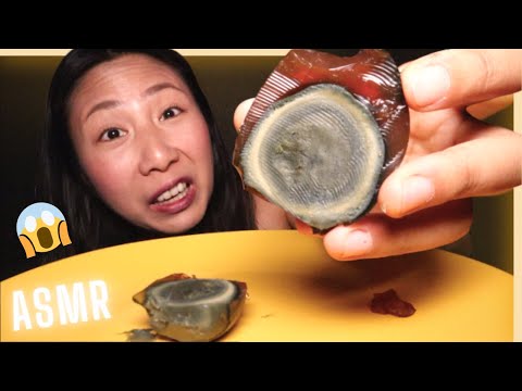 BIZARRE 😨  Eating 1,000 Year Old Duck Eggs #ASMR Top10 the most exotic foods in the world