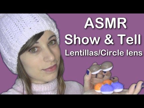 ASMR español  | show and tell circle lens | lentillas  Pinky Paradise  | susurros