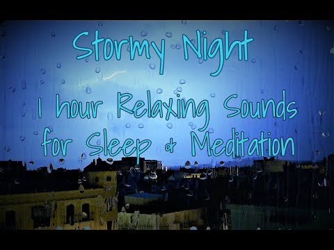 ASMR NATURE SOUNDS: Stormy Night 🌬️⛈️ | Rain, Wind & Thunder Sounds for Sleep | White Noise