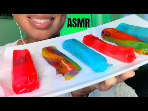 ASMR | Fruit Roll Up Watermelon Sticks 🍉💦