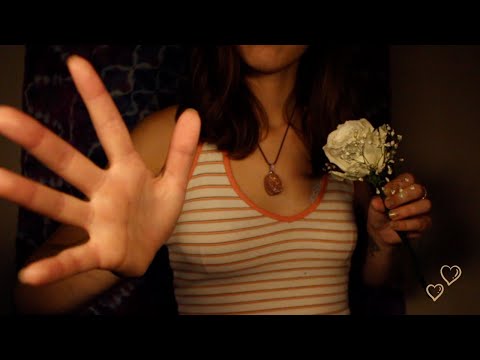 Love ASMR❤️ Roses, Hand Movements, & Affirmations🌹