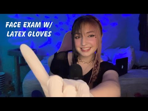 ASMR | Face Exam w/ Latex Gloves (Personal Attention) ♡