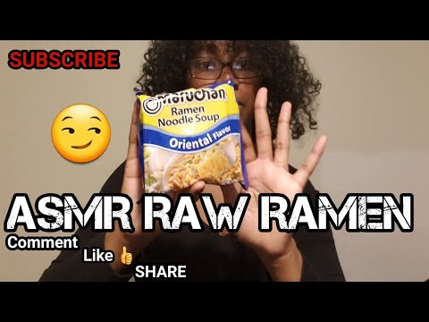 Asmr Eating sounds - romen uncooked