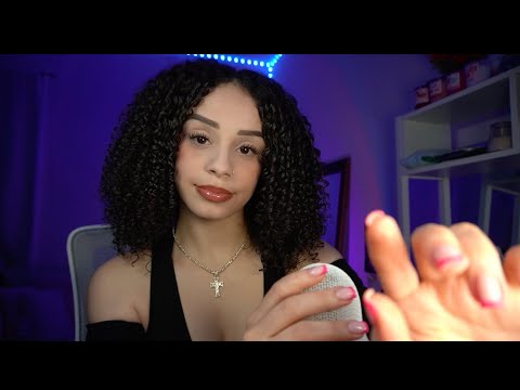 ASMR | Pure Clicky Inaudible Whispers & Mouth Sounds✨ Plucking, Gentle Face Touching, Hand Movements