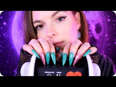 ASMR Helping You Fall Asleep 💜 (Relaxing 3Dio Triggers, Headphone Tapping, Scratching, "Relax", +)
