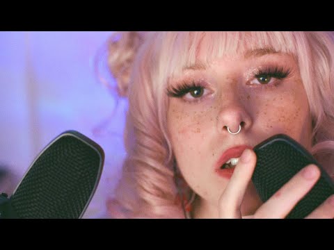 tingly mouth sounds and hand movements - ASMR·˚ ༘♡