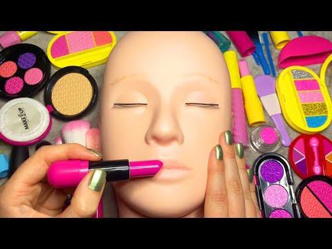 ASMR Fake Makeup on Mannequin (Whispered)